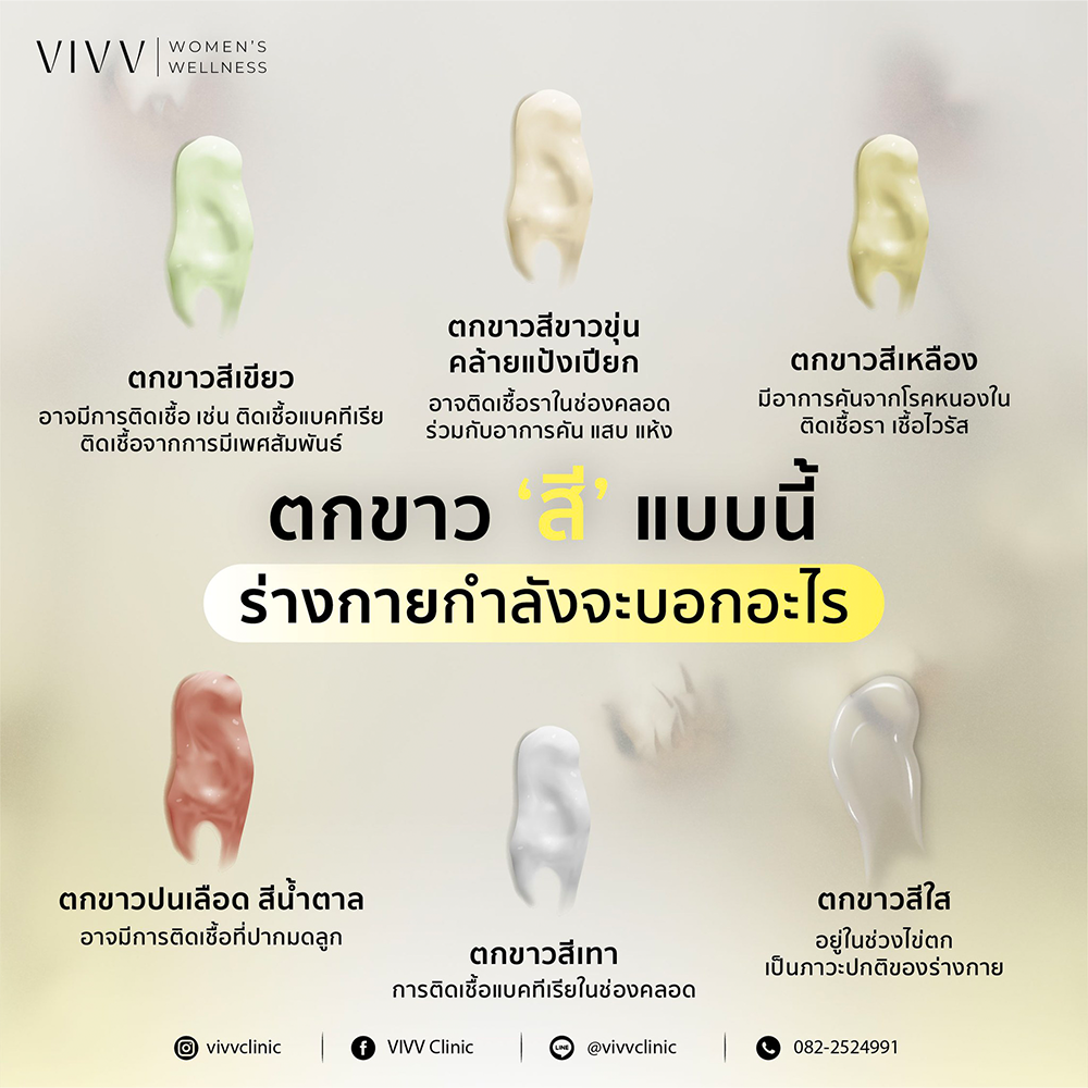 VIVV Clinic : “ตกขาวผิดปกติ” แบบไหนควรไปหาหมอ?